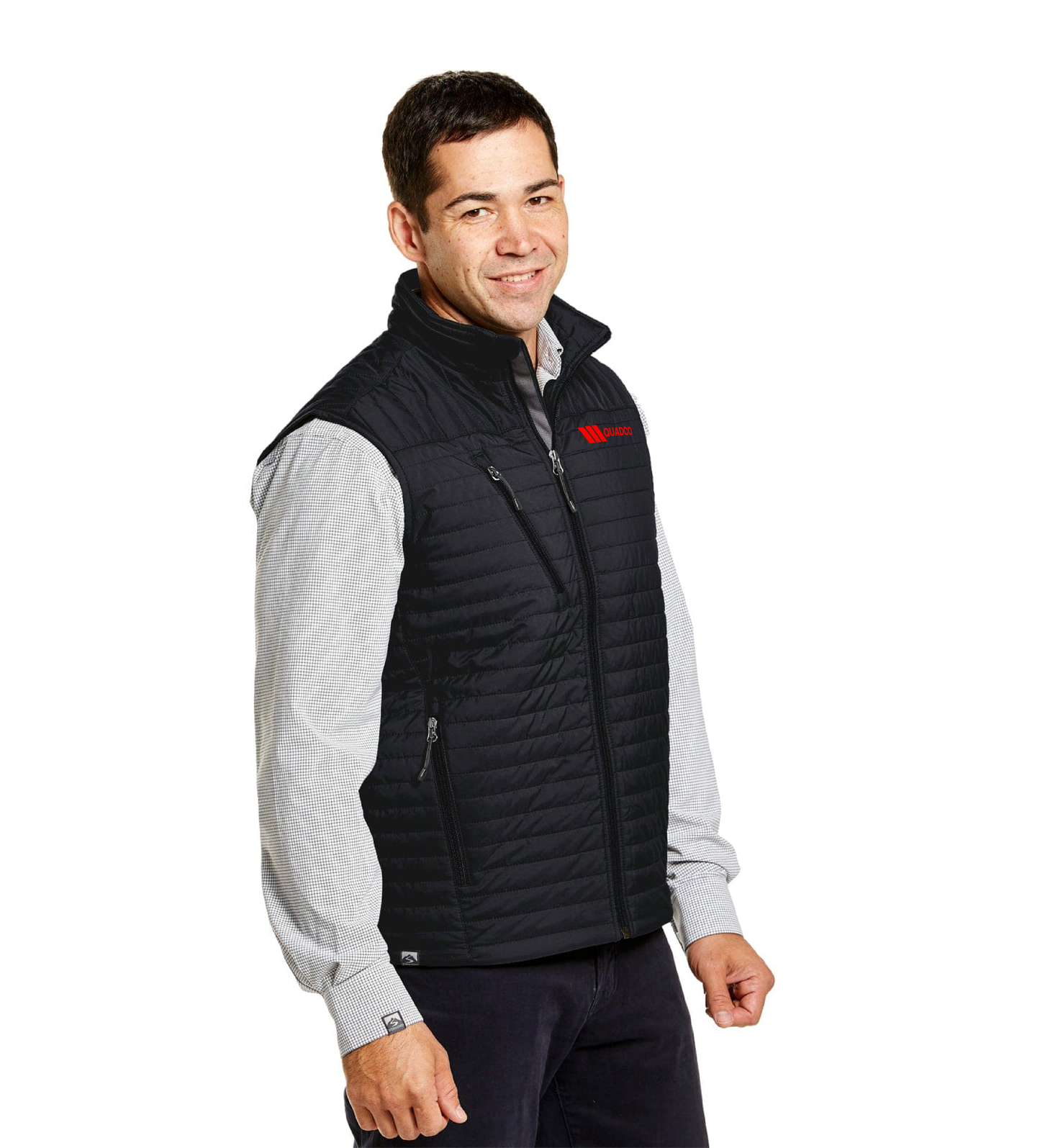 Men's Black Front Runner Quilted Vest